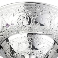 Конфетница из серебра 999 пробы , арт №4285