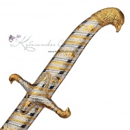 Сабля с позолотой и калёной сталью, 89,5 см , арт №5104