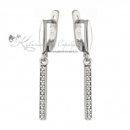 Серьги с цирконами (Новинка) 8097 