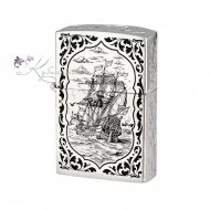 Зажигалка "Zippo", корабль и маяк (Новинка) 2434 