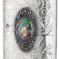 Фляга с филигранью и рисунком