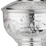 Сахарница из серебра 999 пробы на 350 мл, арт №1477/1