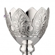 Серебряная подставка под яйцо без черни (Новинка), арт №2354/4