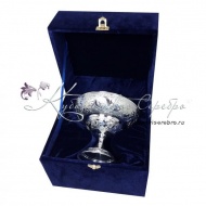 Конфетница из серебра 999 пробы , арт №4285