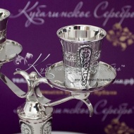 Подсвечник с чернением на 2 свечи , арт №6567
